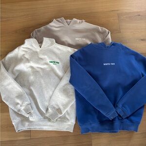 White fox hoodie bundle S/M